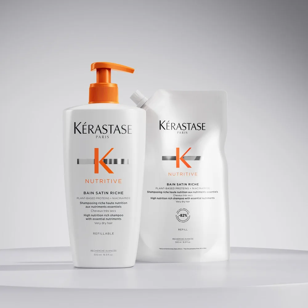 Набор косметики для волос "Шампунь и кондиционер" Kérastase Enriched nutritive bath Nutritive supplementary input
