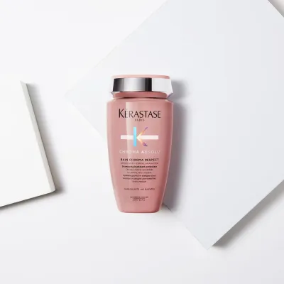 Набор косметики для волос "Шампунь и кондиционер" Kérastase CHROMA ABSOLU Hair bath for colored hair