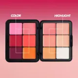 Make Up For Ever HD Skin Blush and Glow палетка кремовых румян и хайлайтеров 12 оттенков 25,2 г — фото 1