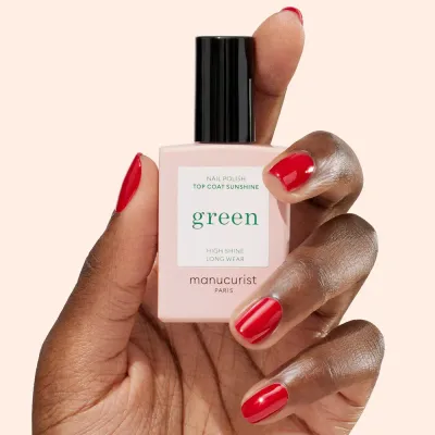 Manucurist Green Top Coat Sunshine верхнее покрытие для ногтей с гель-эффектом 15 мл