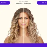amika Bust Your Brass Blond Polaire шампунь против желтизны для светлых и седых волос 275 мл — фото 2