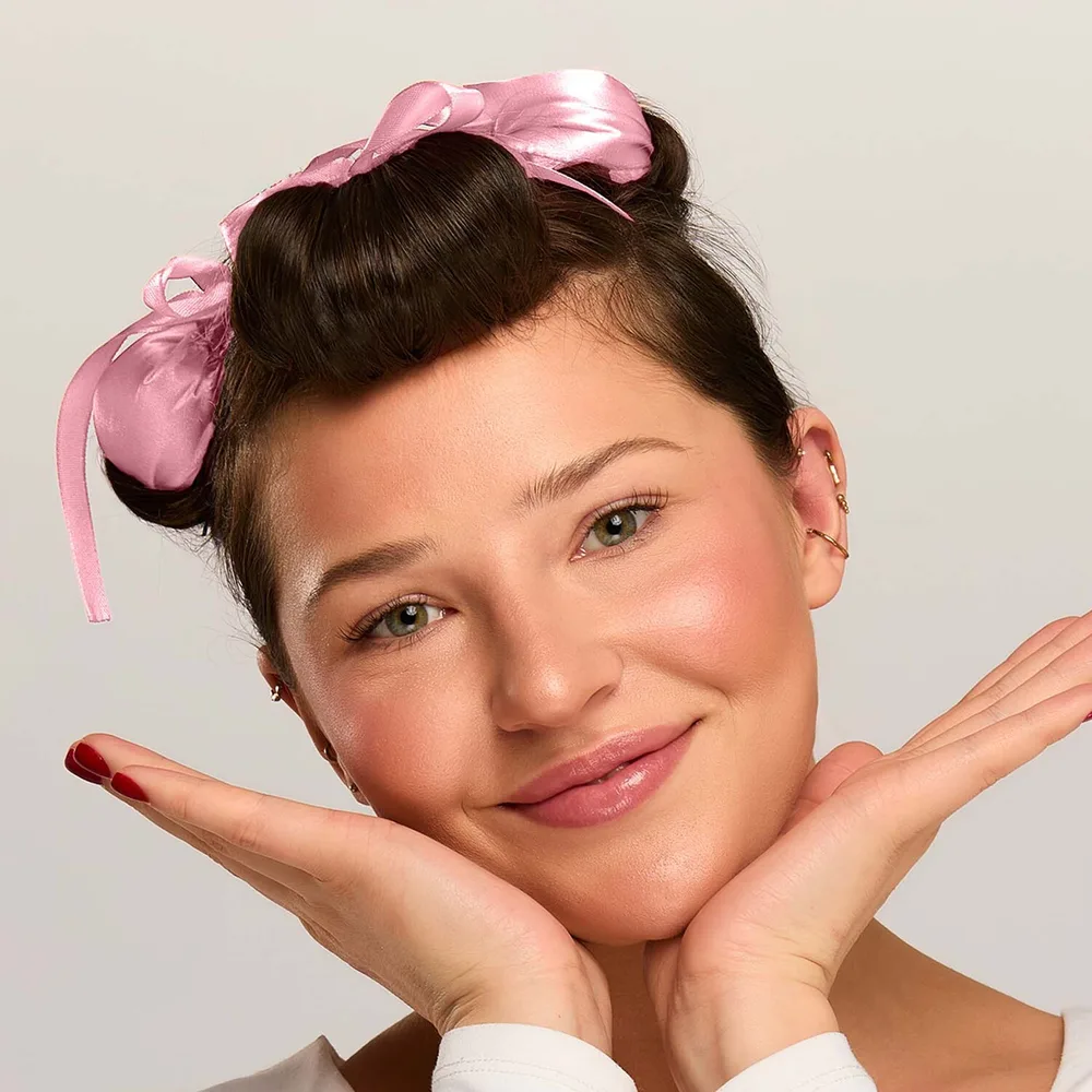 GLOV COOLCURL Sweet Satin Dreams набор для завивки волос без нагрева розовый, PINK