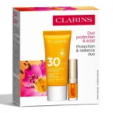 Clarins Protection Solaire SPF30 и Lip Comfort Oil набор крем для лица и масло для губ 30 мл + 1,4 мл — фото 2