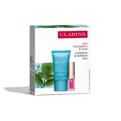 Clarins Duo Hydra-Essentiel и Lip Oil набор крем для лица 15 мл и масло для губ 2,8 мл