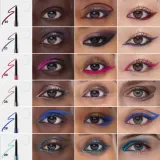 Sephora Collection 12H Colorful водостойкий выкручивающийся карандаш для глаз, 0,3 г, оттенок 01 Matte чёрный — фото 3