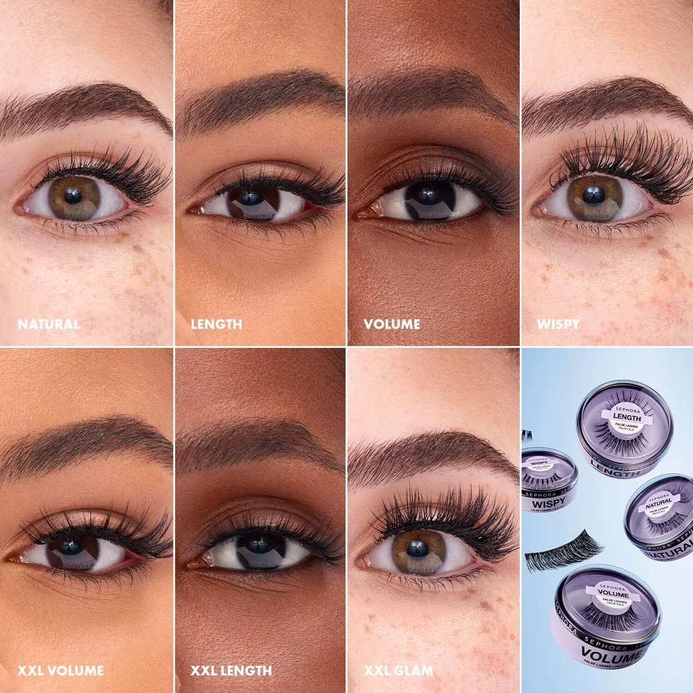 Sephora Collection Essential False Lashes накладные ресницы многоразовые Natural 1 пара, оттенок Natural (1 pair)