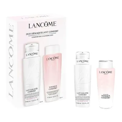 Lancome Confort Cleansing Duo Set набор молочко Galatee Confort и тоник Tonique Confort 400 мл + 400 мл
