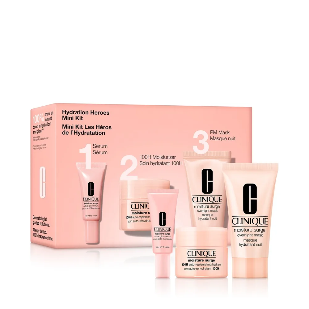Clinique Hydration Heroes Mini Kit набор для увлажнения лица 15 мл + 5 мл + 30 мл