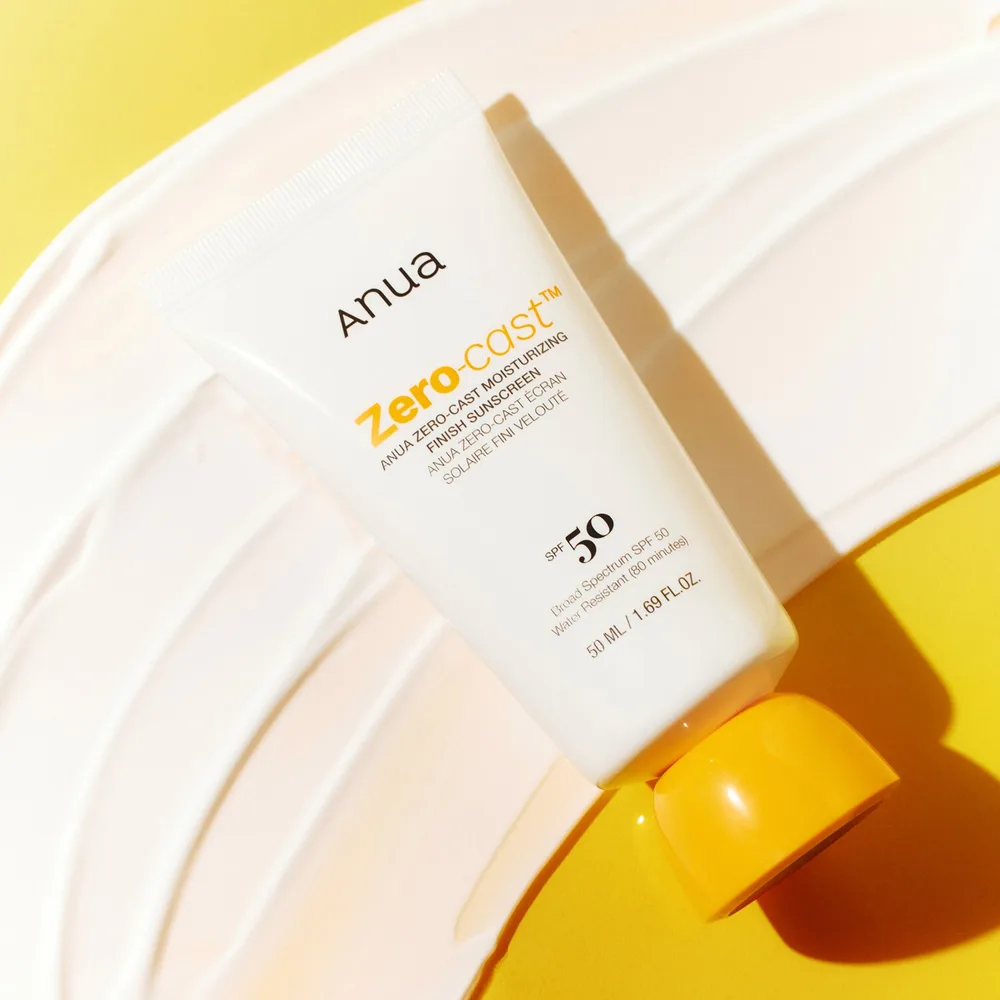 Anua Zero-Cast Moisturizing Finish Sunscreen увлажняющий солнцезащитный крем SPF 50 50 мл