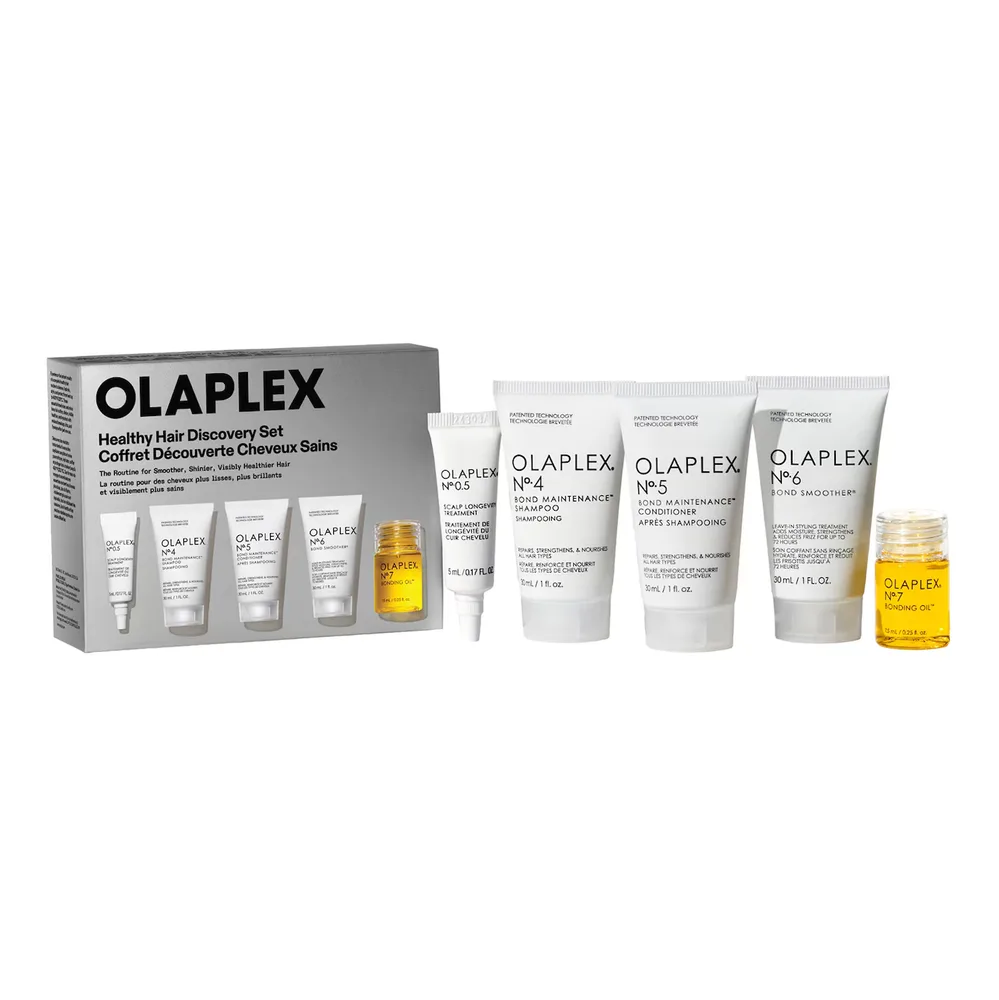 Olaplex Healthy Hair Routine набор мини-средств для ухода за волосами, 3 × 30 мл + 7,5 мл + 5 мл
