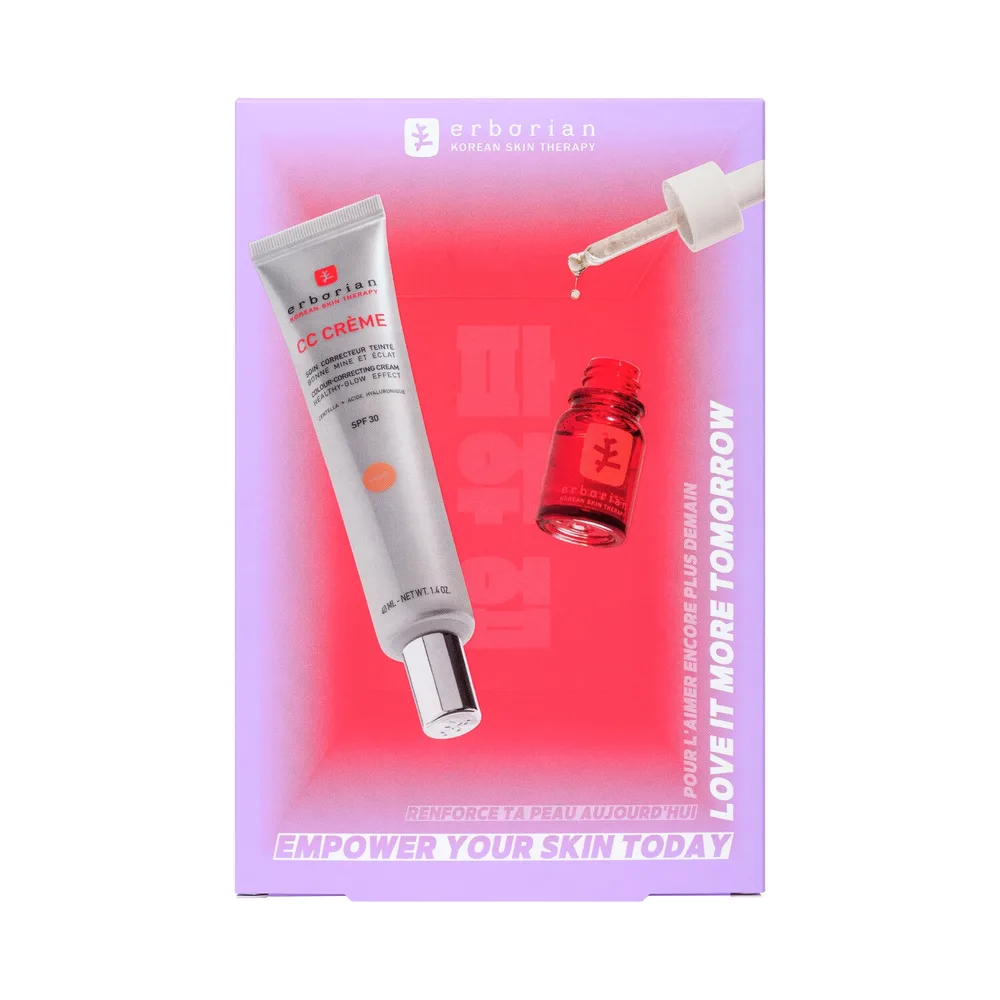 Erborian CC Creme x Skin Therapy Набор для ухода за лицом, 40 мл + 10 мл, оттенок Doré