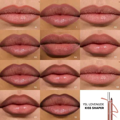 YSL Lovenude Kiss Shaper моделирующий контурный карандаш для губ с матовым эффектом блюр, 1.2 г