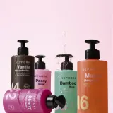 Sephora Collection гель для душа деликатный ваниль и миндальное молоко 300 мл, оттенок Monoi + Bergamotka — фото 2