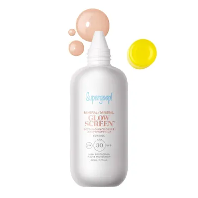 Supergoop Glowscreen минеральный солнцезащитный крем для лица SPF 30 PA+++ Sunrise
