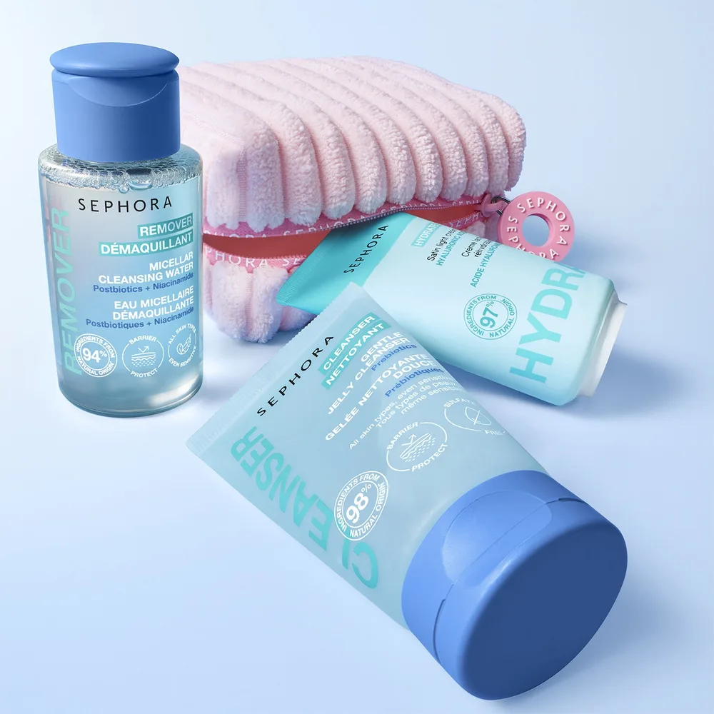 Sephora Collection Getaway Set дорожный набор мини-средств для лица с косметичкой, 3 предмета, 3 pc