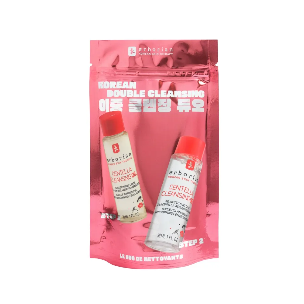 Erborian K-Beauty Double Cleansing Ritual набор для очищения лица масло и гель 30 мл + 30 мл