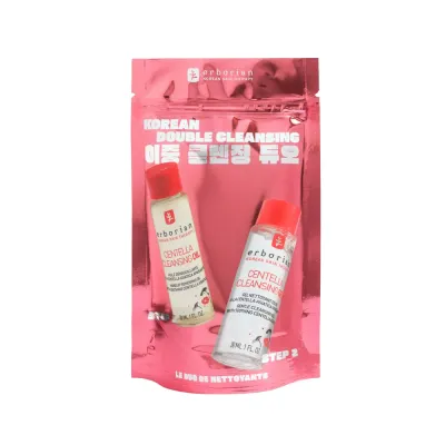 Erborian K-Beauty Double Cleansing Ritual набор для очищения лица масло и гель 30 мл + 30 мл