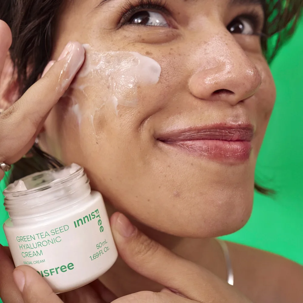 innisfree Green Tea Seed Hyaluronic Cream увлажняющий крем для лица 50 мл