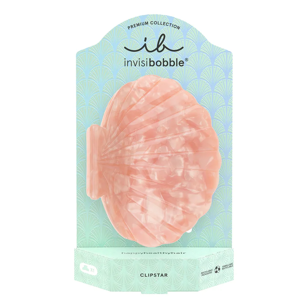 invisibobble CLIPSTAR PREMIUM заколка-краб для волос в форме ракушки, оттенок Solar Shell