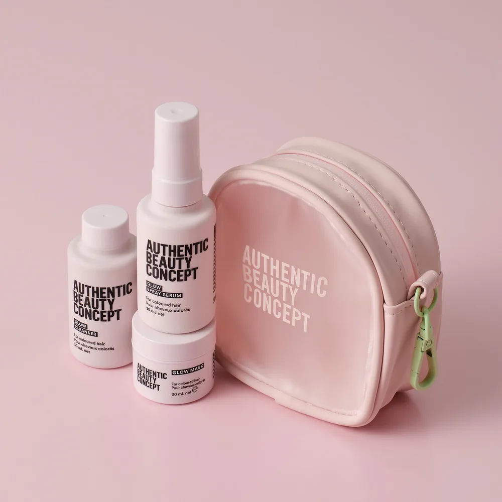 Authentic Beauty Concept Glow набор для блеска волос шампунь маска и спрей-сыворотка 2 x 50 мл + 30 мл