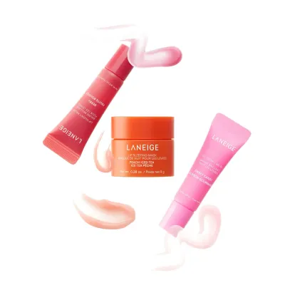 LANEIGE Mini Lip Treats набор для губ: ночная маска и два бальзама, 8 г + 5 г + 5 г