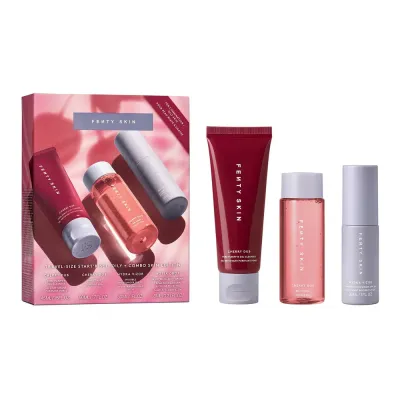 Fenty Skin Travel-Size Start'R Set набор для ухода за лицом дорожный, 50 мл + 45 мл + 30 мл + 8 мл