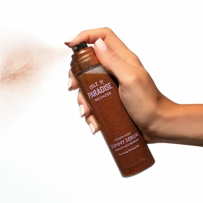 Isle Of Paradise Sunny Serum Setting Spray спрей-фиксатор макияжа с эффектом сияния, 100 мл