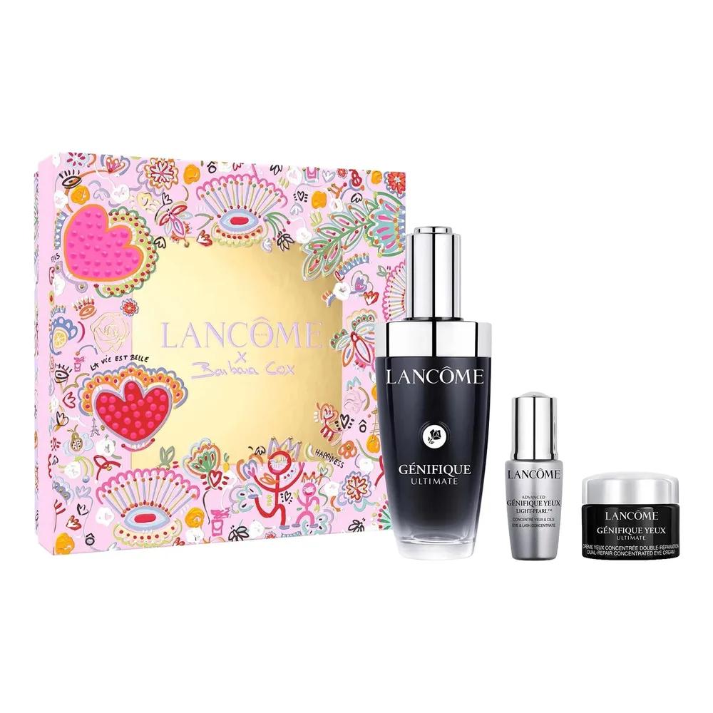 LANCOME Genifique Serum MDay набор для ухода за лицом сыворотка и уход для кожи вокруг глаз 50 мл + 5 мл + 5 мл