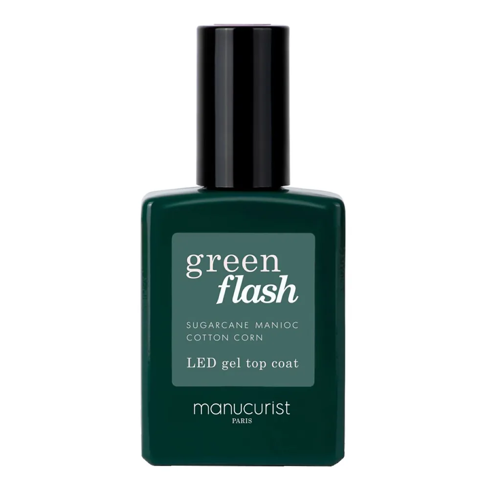 Manucurist Vernis Green Flash Top Coat топовое покрытие для ногтей 15 мл