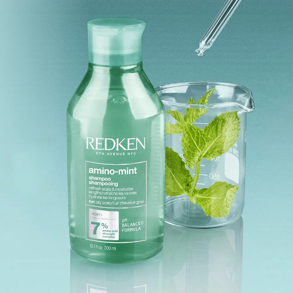 Redken Amino Mint шампунь для волос очищающий с мятой 300 мл