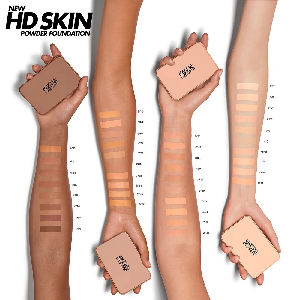 Make Up For Ever HD Skin Powder Foundation компактная пудра-основа, 11 г, оттенок Cool Alabaster 1R02