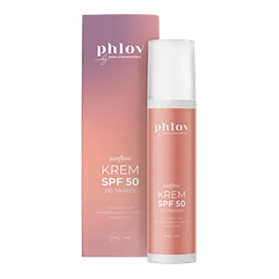 Phlov Sunflow, солнцезащитный крем для лица SPF 50, 50 мл