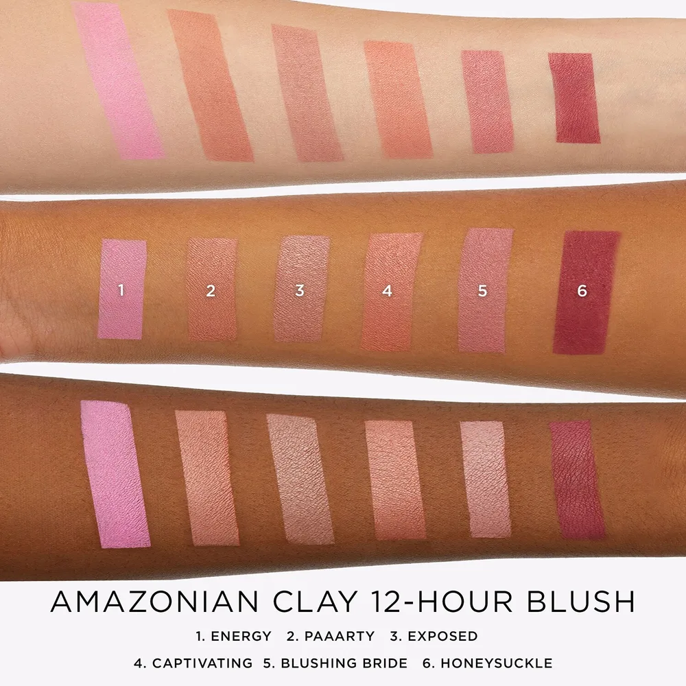 Tarte Amazonian Clay 12-hour румяна для лица пудровые стойкие 3,6 г, оттенок Skintuitive™ Energy