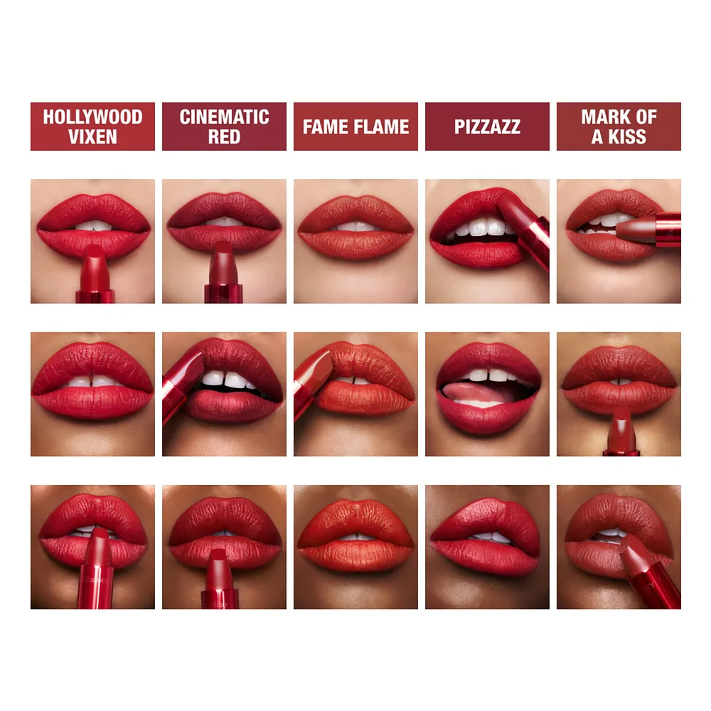 Charlotte Tilbury Matte Revolution Hollywood Beauty Icon помада для губ матовая 3,5 г, оттенок Hollywood Vixen