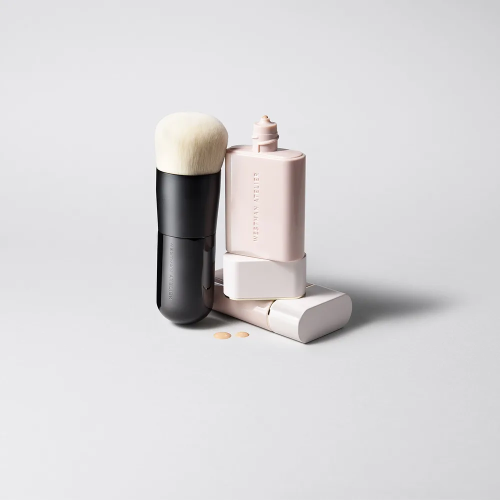 Westman Atelier Liquid Blender Brush кисть для растушёвки с тонким кончиком, 1 шт