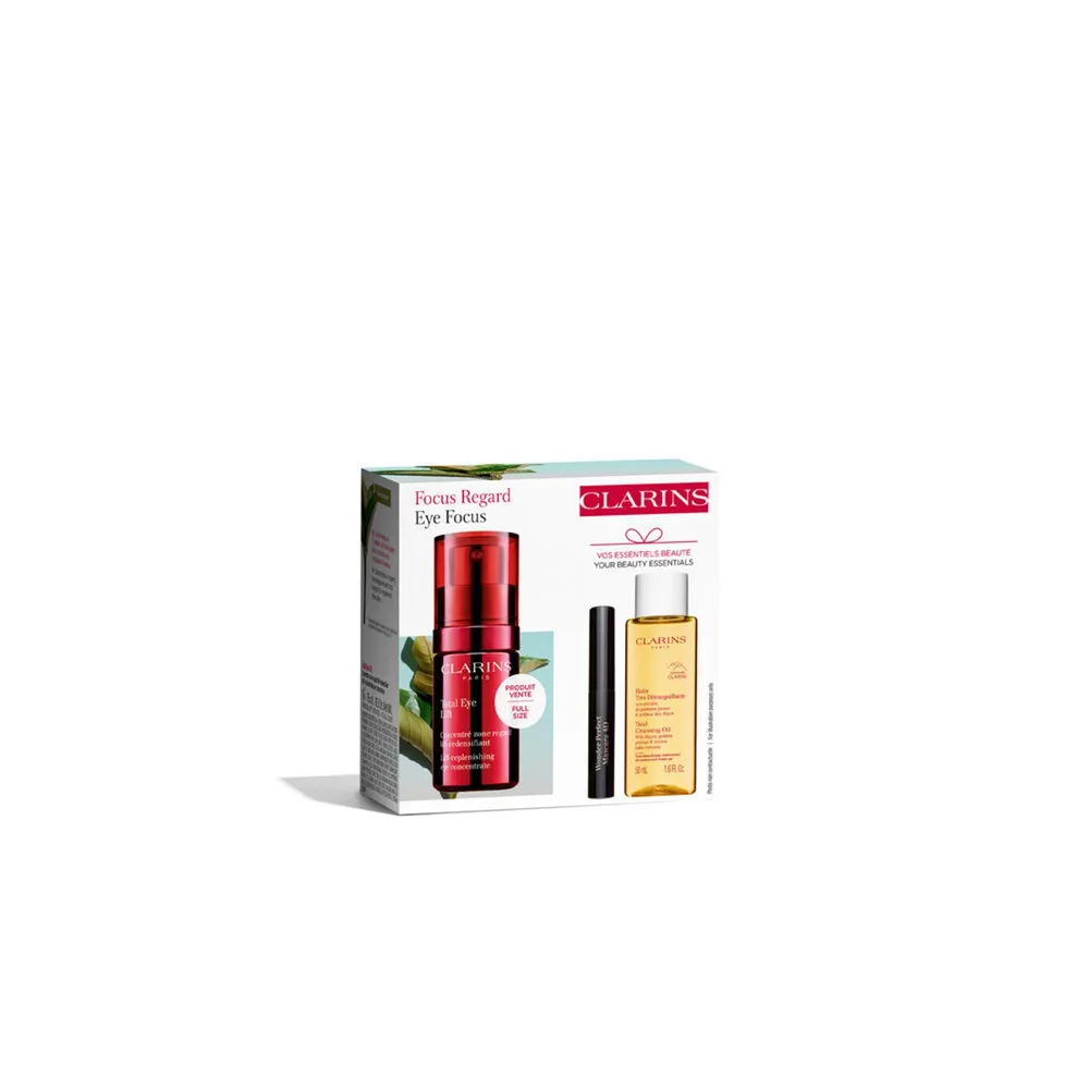 Clarins Total Eye Lift подарочный набор для ухода за областью вокруг глаз 15 мл + 50 мл + 3 мл