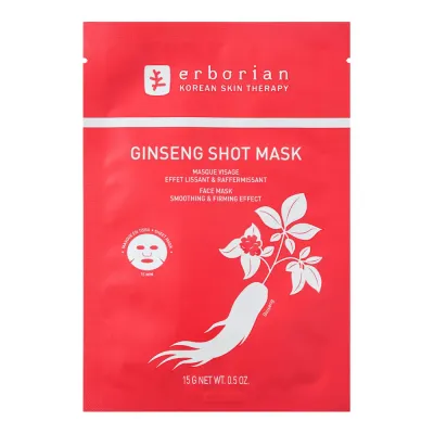 Erborian Ginseng Shot Masque Маска для лица тканевая с женьшенем 15 г
