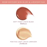 Rare Beauty Warm Radiance Mini Duo набор мини румяна Resilience и хайлайтер Exhilarate, 3.2 мл + 2.5 мл — фото 5