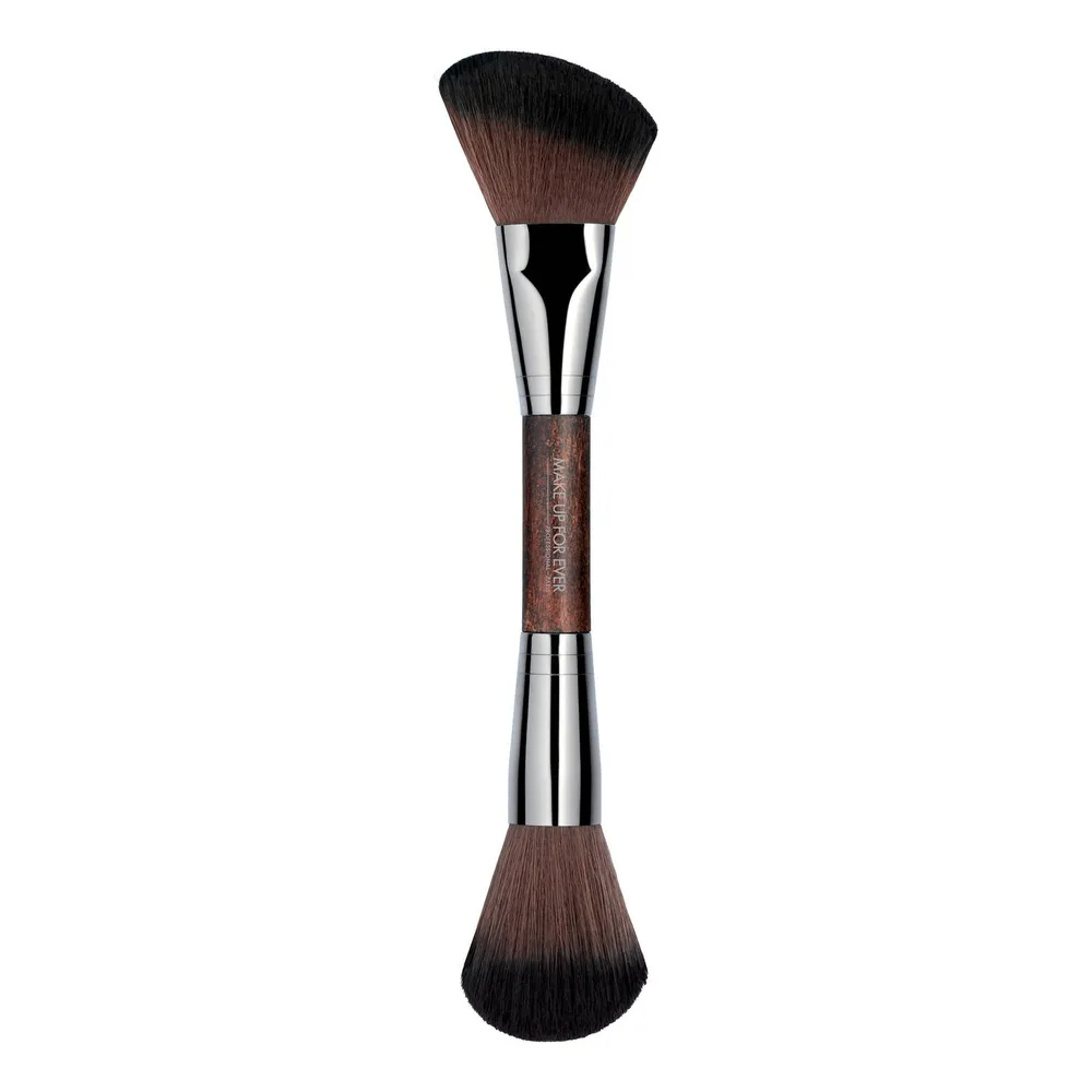 Make Up For Ever 158 кисть двусторонняя для скульптурирования лица овальная