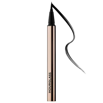 Hourglass Voyeur Waterproof Liquid Liner подводка для глаз жидкая водостойкая оттенок Ultra Black 0,55 мл, Ultra чёрный