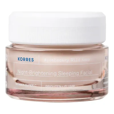 Korres Apothecary Wild Rose ночной крем для лица с маслом дикой розы 40 мл