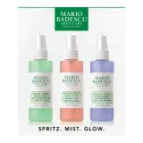 Mario Badescu Spritz Mist Glow набор мистов для лица с алоэ, огурцом и розой, 3 x 118 мл — фото 1