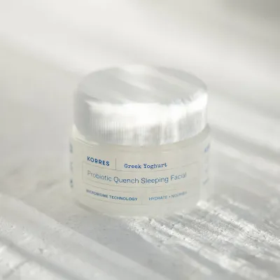 Korres Greek Yoghurt ночной крем-маска для лица с пробиотиками, 40 мл