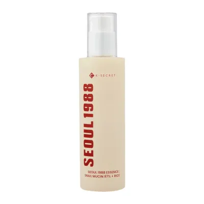 Эссенция для лица K-Secret Seoul 1988 Snail Mucin 97% + Rice успокаивающая увлажняющая, с муцином улитки и рисом, 100 мл