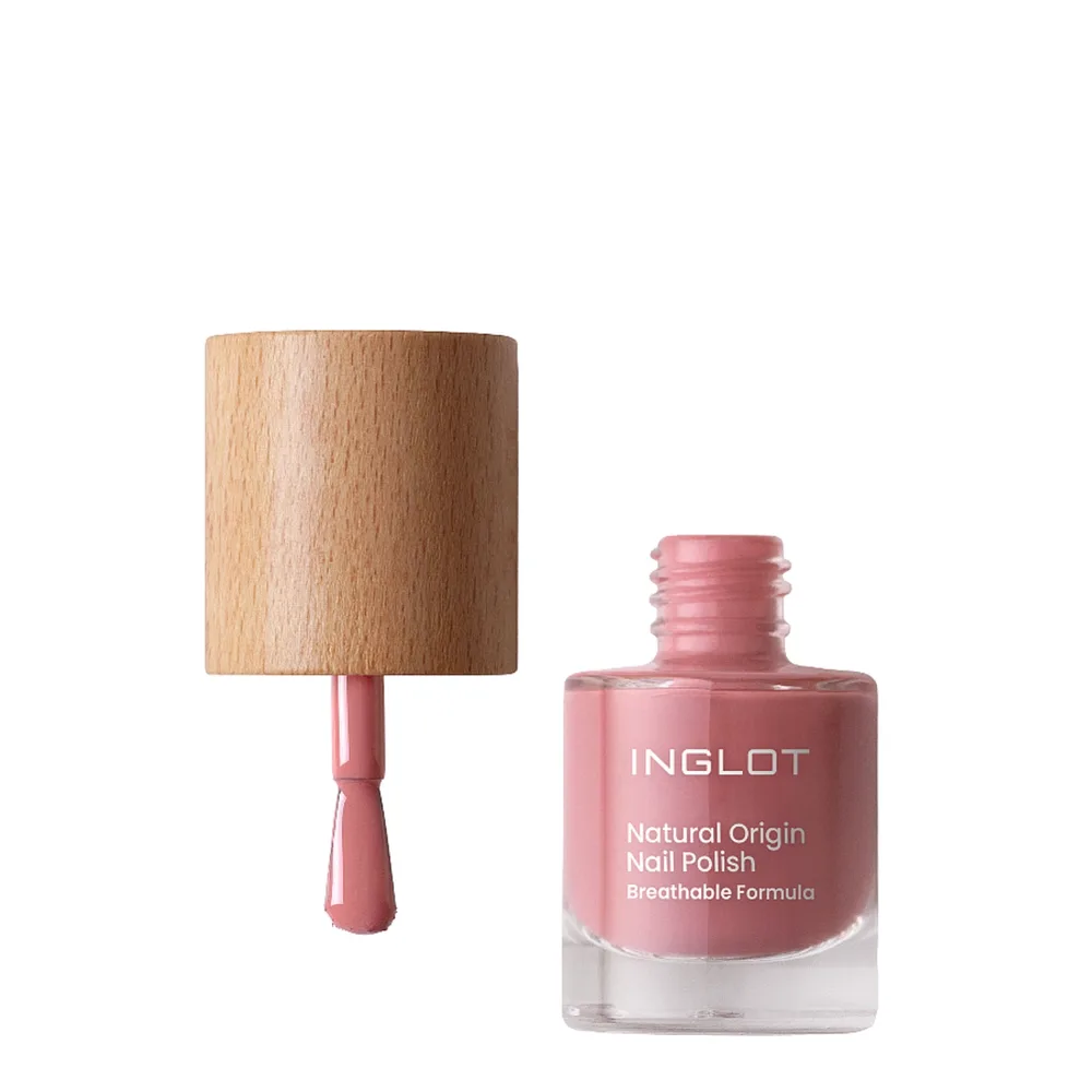 Лак для ногтей Inglot Natural Origin 054 Strawberry Shake клубничный розовый, глянцевый финиш, 8 мл