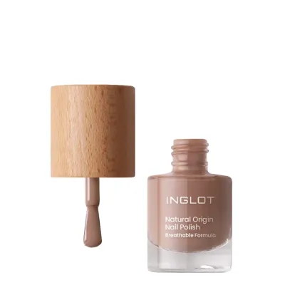 Лак для ногтей Inglot Natural Origin 056 Mocha Mousse кофейный бежево-коричневый, глянцевый финиш, 8 мл