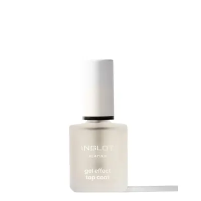 Верхнее покрытие для ногтей Inglot PLAYINN Gel Effect Top Coat 17 бесцветное, эффект геля, 15 мл