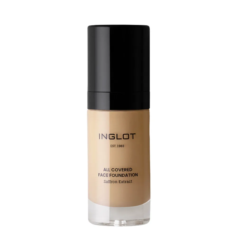 Тональный крем Inglot All Covered LW 003 стойкий, среднее покрытие, сияющий финиш, 30 мл