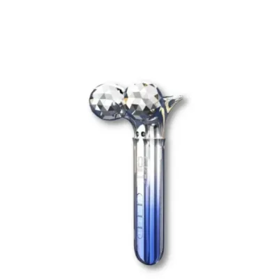 Массажер для лица и тела BAFFS Crystal Beauty электрический, EMS-микротоки, вибрация, синий свет
