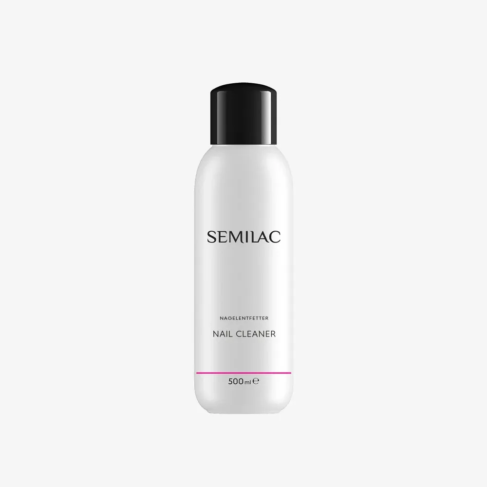 Обезжириватель для ногтей Semilac Nail Cleaner подготовка пластины, снятие дисперсионного слоя, 500 мл